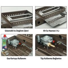 Orcamp Dumansız Izgara Ocak KAHVERENGİ