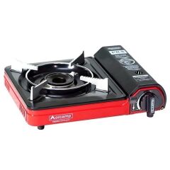 ORCAMP Tekli Portatif Kamp Ocak Gaz Stop Emniyetli KIRMIZI