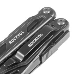 Rocktol 12 Fonksiyonlu Multitool Siyah Çakı Kılıflı
