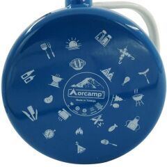 ORCAMP Retro Emaye Çaydanlık Demlik Takım