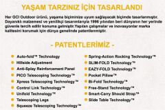 Gci Outdoor Comfort Pro Rocker™ Amortisörlü Katlanır Kamp Sandalyesi LACİVERT