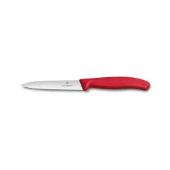 Victorinox 6.7731 10cm Kırmızı Tırtıklı Soyma Bıçağı