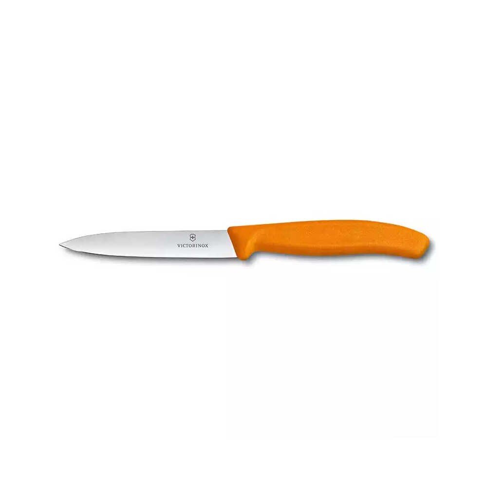 Victorinox 6.7706.L119 10cm Turuncu Düz Soyma Bıçağı