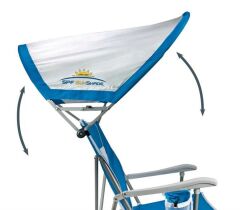 Gci Outdoor SunShade Captain's Chair Güneşlikli Katlanır Plaj Sandalyesi Mavi