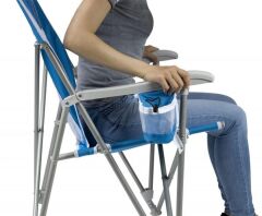 Gci Outdoor SunShade Captain's Chair Güneşlikli Katlanır Plaj Sandalyesi Mavi