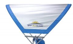 Gci Outdoor SunShade Big Surf 4 Kademeli Güneşlikli Katlanır Plaj Sandalyesi Mavi