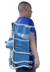 Gci Outdoor Bi-Fold 4 Kademeli Katlanır Plaj Sandalyesi Mavi