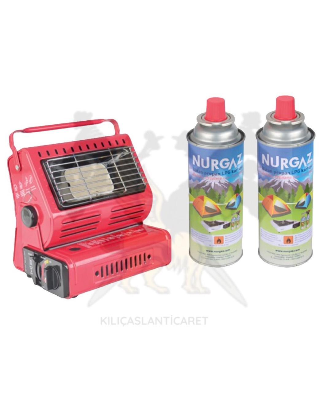 NURGAZ PORTATİF KAMP SOBA 2 ADET 220 GR KARTUŞLU