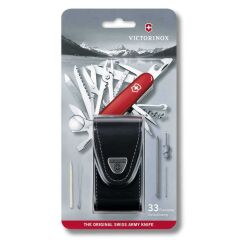Victorinox 1.6795.LB1 Swiss Champ (33) Deri Kılıflı Çakı (Blisterli)