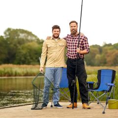 Madfox Roxy Katlanır Kamp Sandalyesi SİYAH-MAVİ