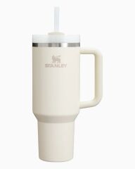 Stanley The Quencher Flowstate Tumbler Pipetli Termos Bardak 1,18L Gri-Beyaz