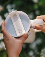 Stanley The Quencher Flowstate Tumbler Pipetli Termos Bardak 1,18L Gri-Beyaz