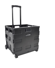 NURGAZ CAMPOUT KATLANIR TEKERLEKLİ KAMP KASASI SİYAH