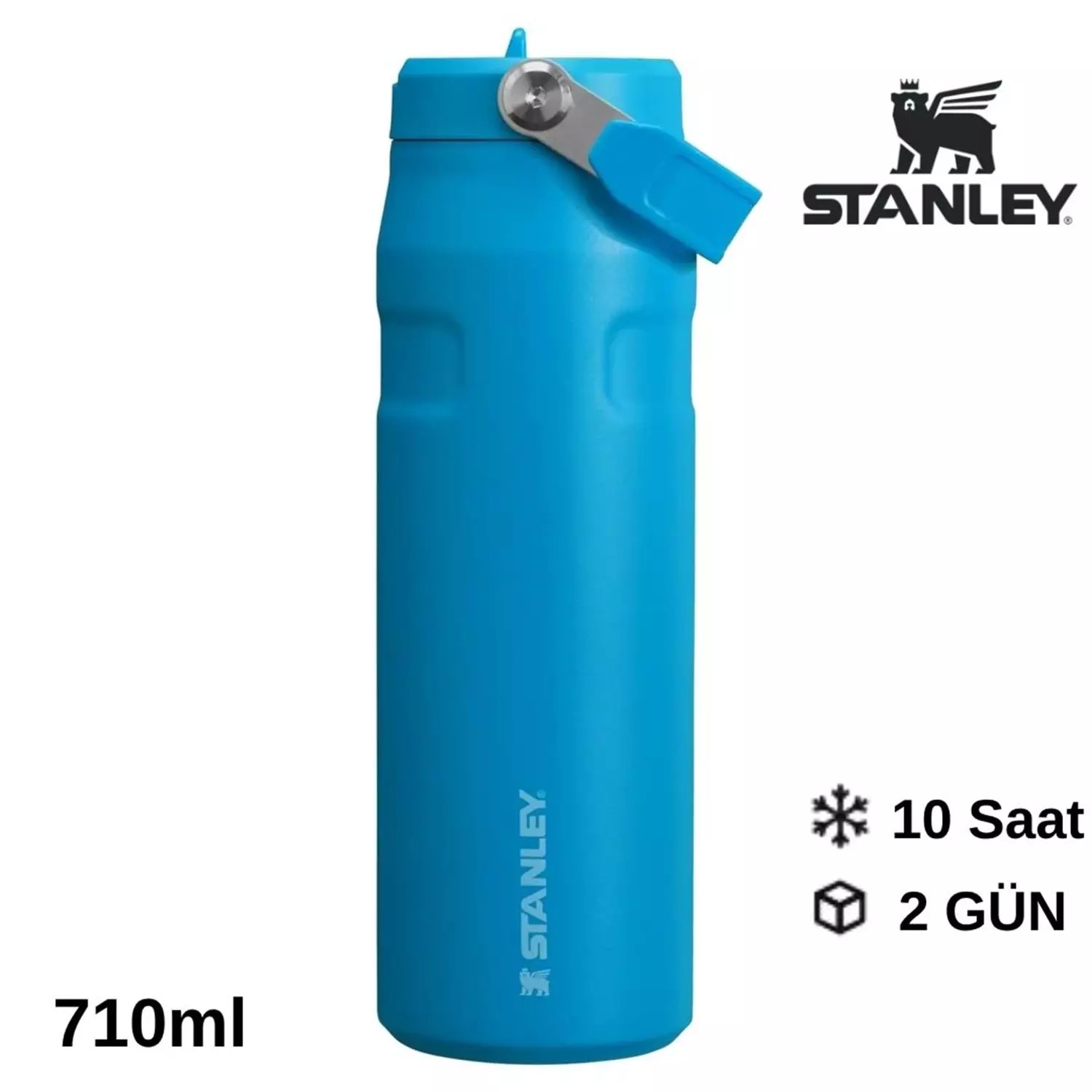 Stanley The IceFlow Flip Straw Pipetli Termos Bardak 0,70 LT Mavi