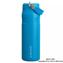 Stanley The IceFlow Flip Straw Pipetli Termos Bardak 0,70 LT Mavi
