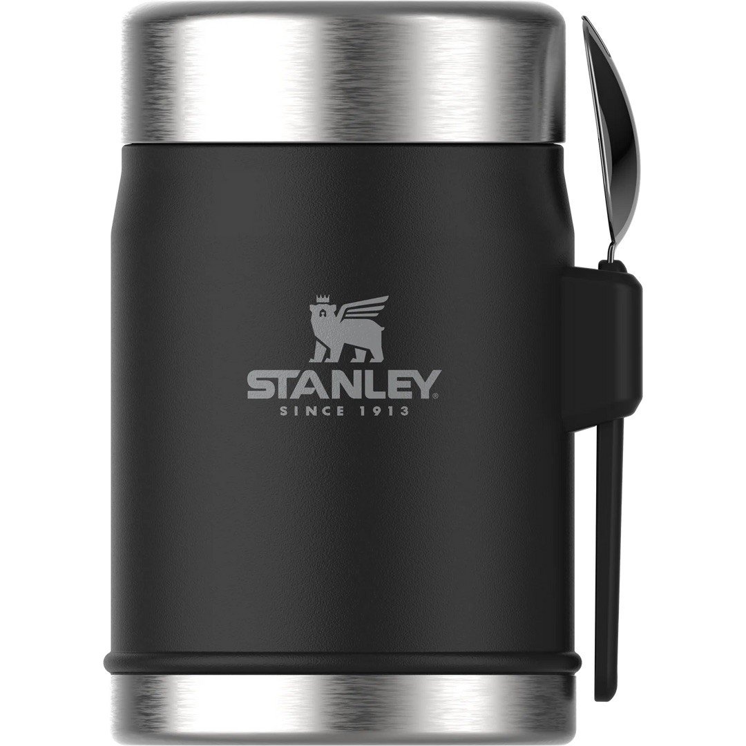 Stanley Classic Legendary Kaşıklı Yemek Termosu | 0.4L Siyah