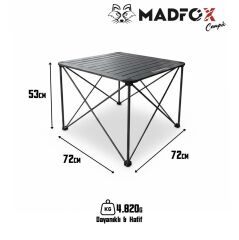 Madfox Campix Katlanır Kamp Masası Büyük