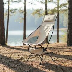 Madfox AirNest Ultra Katlanır Kamp Sandalyesi Krem