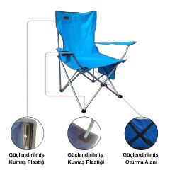 Madfox CampSeat X90 Katlanır Kamp Sandalyesi (Taşıma Çantalı)