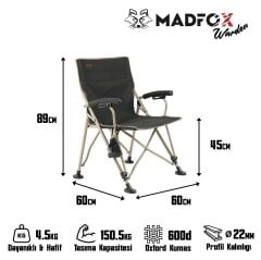 Madfox Warden Katlanır Kamp Sandalyesi YEŞİL