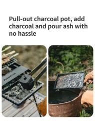 Naturehike Grill Barbecue + Katlanabilir Masalı SANDSTONE