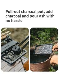 Naturehike Grill Barbecue + Katlanabilir Masalı SANDSTONE