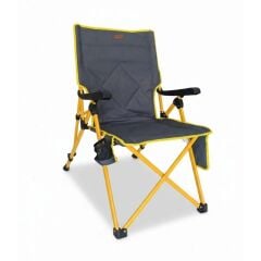 Madfox FlexLounge 3X Katlanabilir Kamp Sandalyesi Steel Mustard