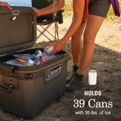 Coleman Convoy 55 QT Taşınabilir Soğutucu Buzluk 52 Lt Dark Storm