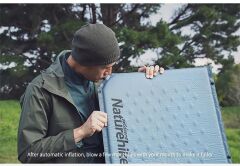 Naturehike Ultralight Çift Kişilik Şişme Kamp Matı | 185*130*2.5 cm | MAVİ