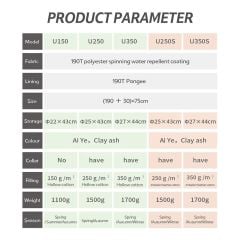 Naturehike U350 Zarf Tarzı Kapüşonlu Uyku Tulumu -13°C HAKİ