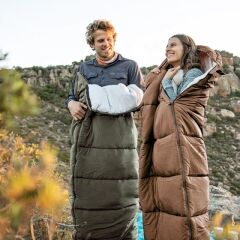 Naturehike U350 Zarf Tarzı Kapüşonlu Uyku Tulumu -13°C HAKİ