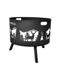 NURGAZ ORMAN ŞÖMİNESİ GEYİK DESEN