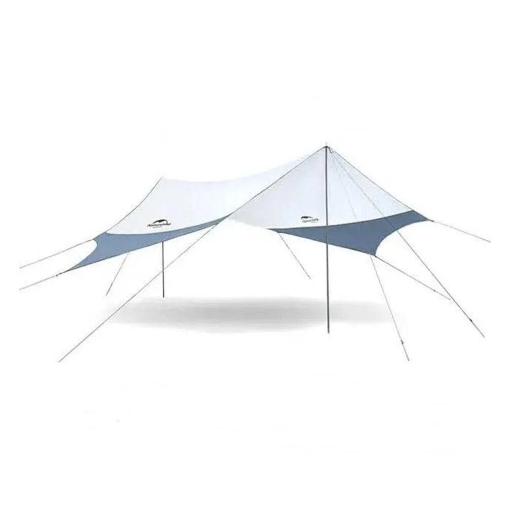 Naturehike Hexagon Sunrise Canopy 5.2x4.6 mt Tarp [Güneş ve Rüzgar Koruma Tentesi] Grey/Blue