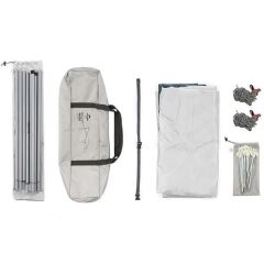 Naturehike Hexagon Sunrise Canopy 3.5x4 mt Tarp [Güneş ve Rüzgar Koruma Tentesi] Grey/Blue