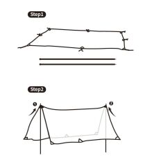 Naturehike Square Glamping 3x5 mt Tarp [Güneş ve Rüzgar Koruma Tentesi] Quicksand Gold/Light Coated Silver