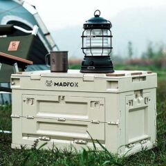 Madfox Çok Fonksiyonlu Katlanabilir Kamp Saklama Kutusu [ Seyahat Organizatörü ] Khaki - 60 LT