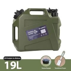Madfox Galon Air PE Musluklu Su Bidonu 19 Litre GREEN