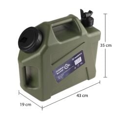 Madfox Galon Air PE Musluklu Su Bidonu 19 Litre GREEN