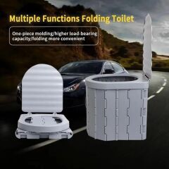 Madfox Bi-Pot Katlanır Portatif Kamp Tuvaleti [WC] GRİ