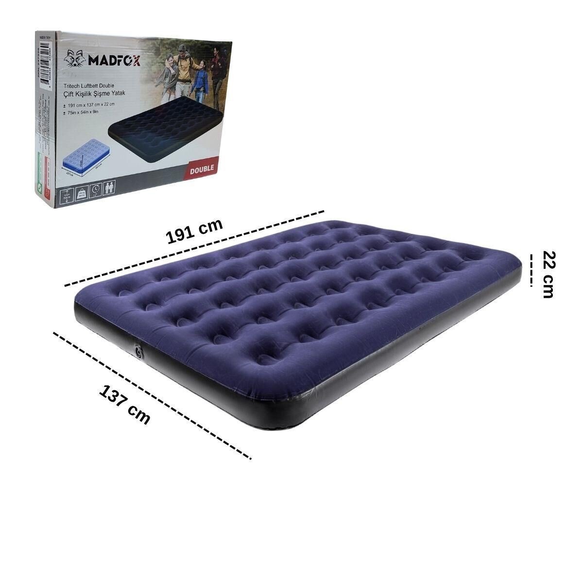 Madfox Tritech Luftbett Double Çift Kişilik Şişme Yatak