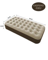 NURGAZ CAMPOUT TEK KİŞİLİK YÜKSEK ŞİŞME YATAK