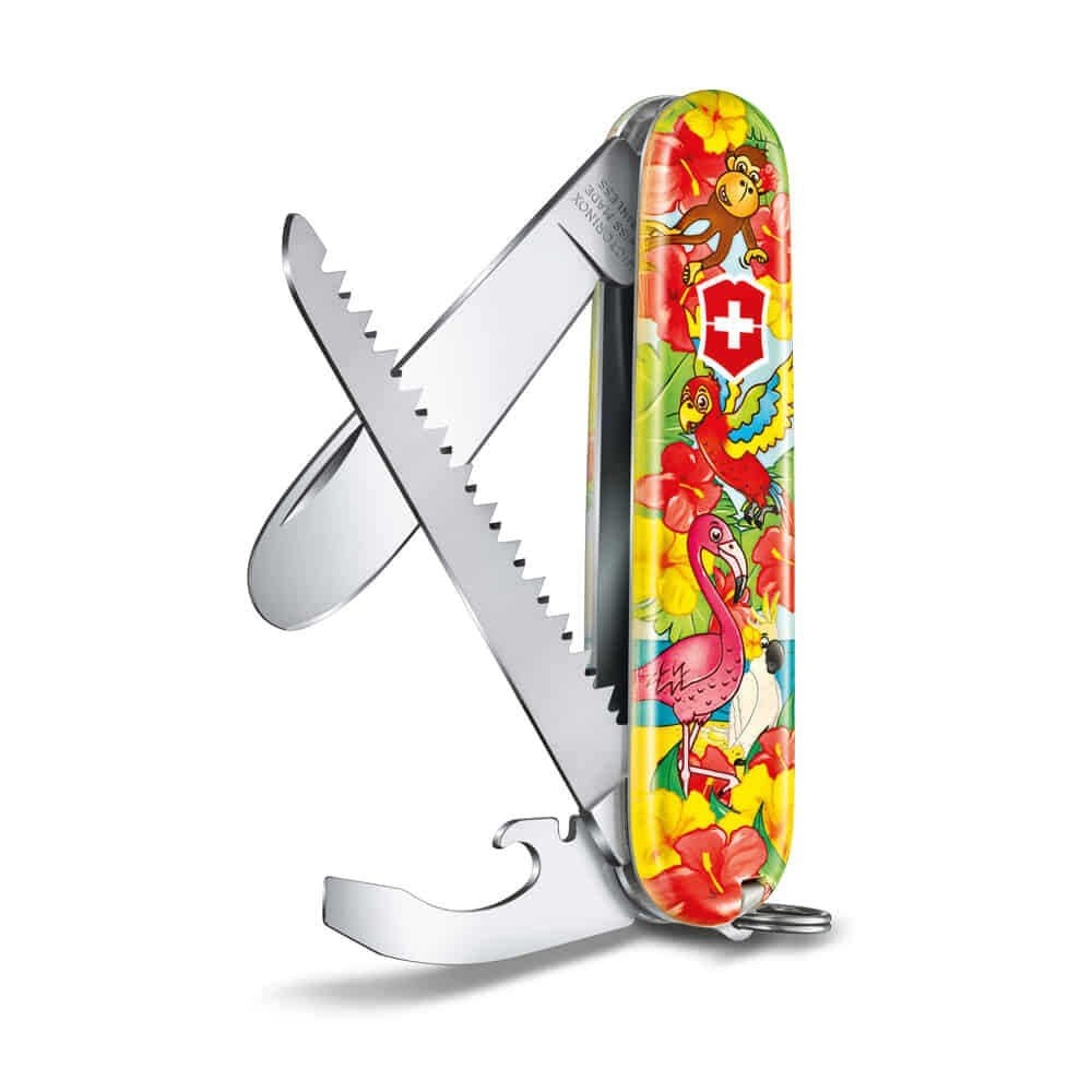 ​Victorinox 0.2373.E3 My First Victorinox Papağan Desenli Çakı ve Boyama Kitabı