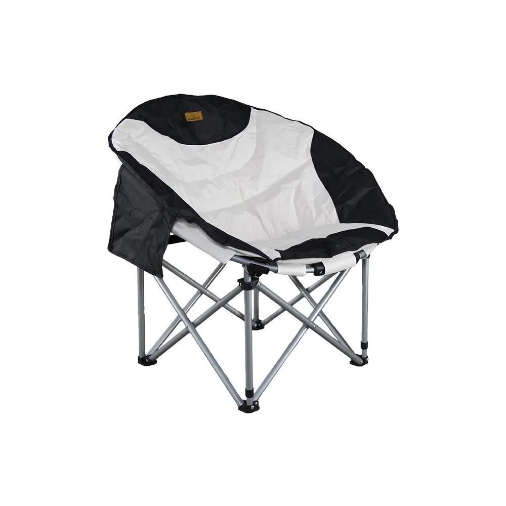 Madfox Moonchair Deluxe Katlanır Kamp Sandalyesi Siyah/Gri