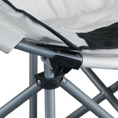 Madfox Moonchair Deluxe Katlanır Kamp Sandalyesi Siyah/Gri