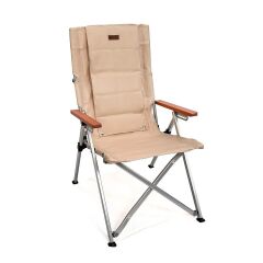 Madfox Haven 6 Kademeli Katlanır Kamp Sandalyesi Bej