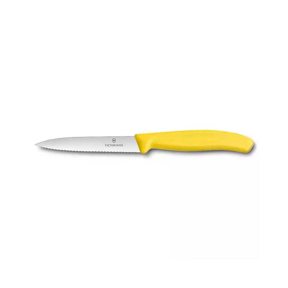 Victorinox 6.7736.L8 SwissClassic 10cm Tırtıklı Soyma Bıçağı