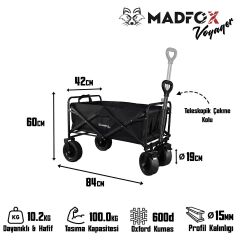 Madfox Voyager Katlanır Çok Amaçlı Yük Taşıma Arabası [Vagon]