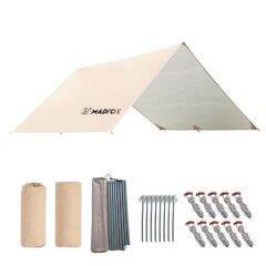 Madfox OEM Tarp 4x3 mt [ Güneş ve Rüzgar Koruma Brandası ]