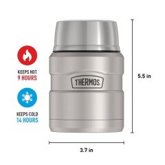 Thermos SK3000 Stainless King Yemek Termosu 0,47L Gri