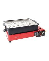 CAMPOUT PORTATİF GAZLI BARBEKÜ VE PİŞİRME SETİ Haki